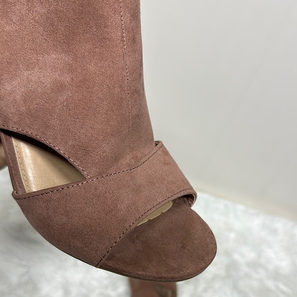 LC Lauren Conrad Dusty Rose Peep-Toe Heels - Picture 5 of 12